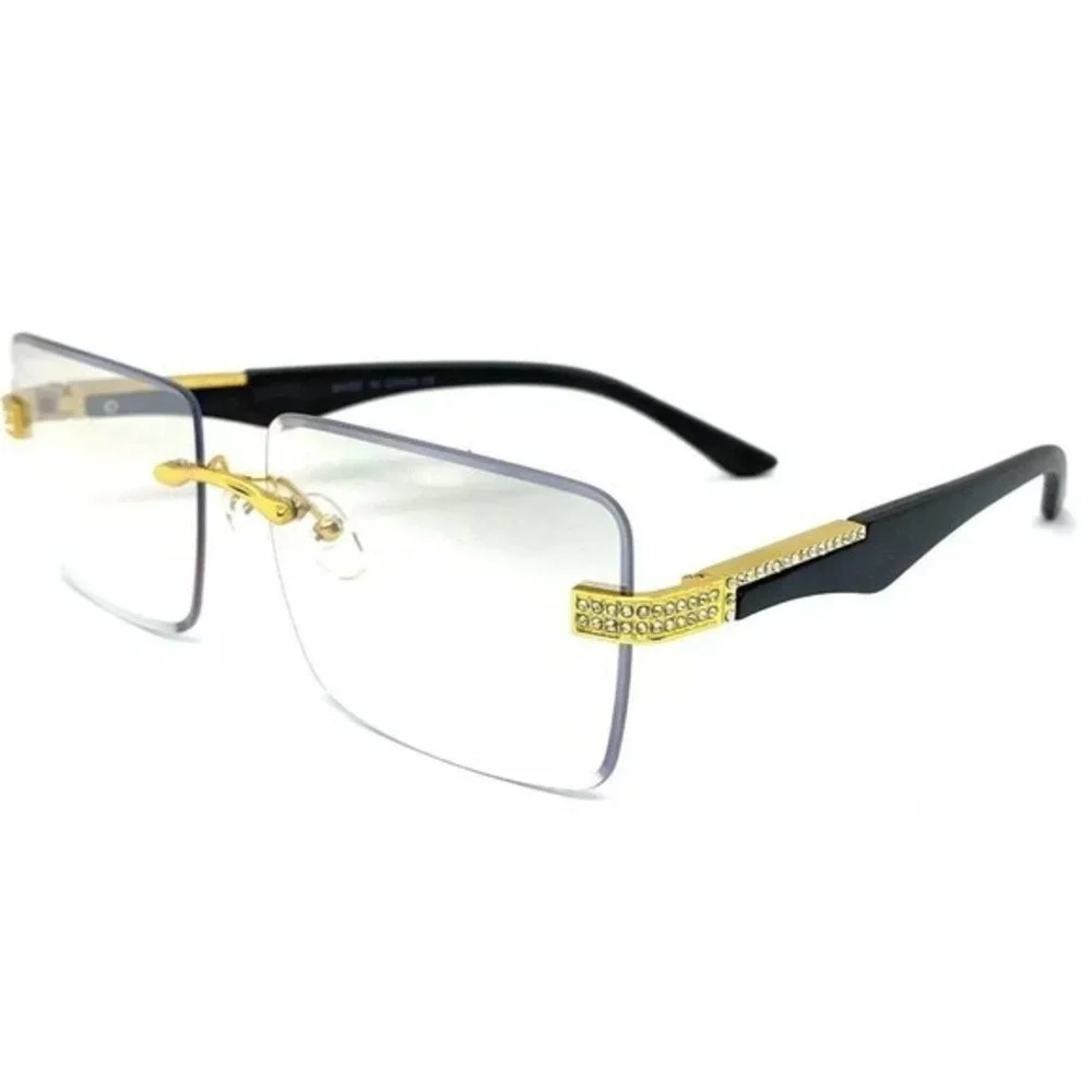 Women Eye Glasses Clear Lens Hip Hop Street Wear Style Woody Arms‎ Classic Fancy